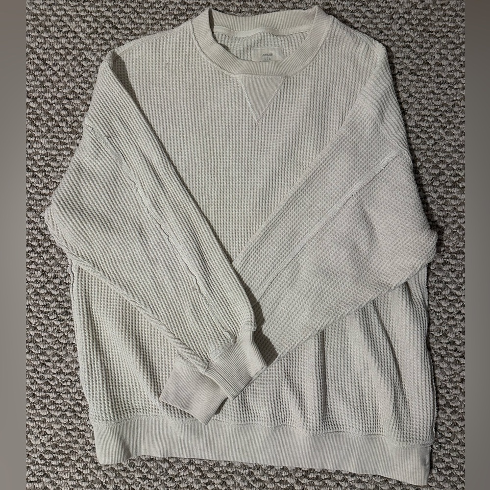 Aerie Waffle Crew Neck Sweatshirt